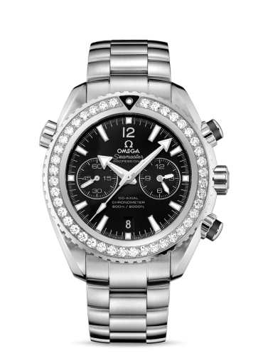 Omega Seamaster Planet Ocean 600M Co-Axial 45.5 Chronograph Stainless Steel / Diamond / Black / Bracelet